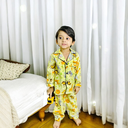 Yellow Animal Print Full Sleeves