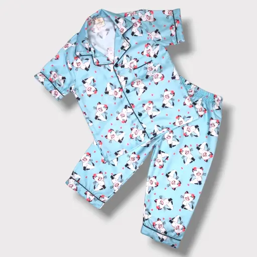 Blue Kitty half sleeves